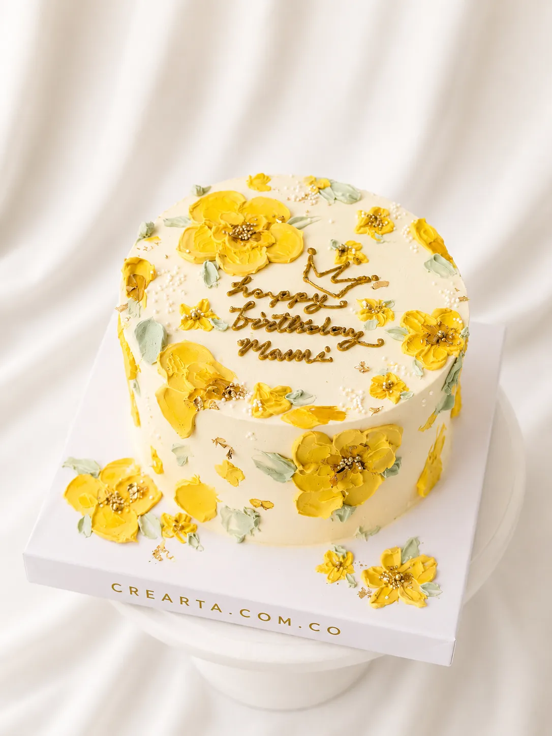 Torta Floral en crema