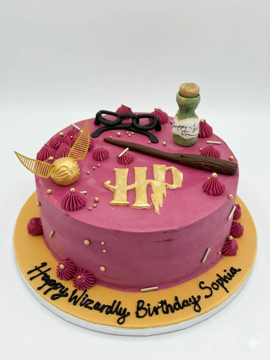 Torta Harry Potter rosada