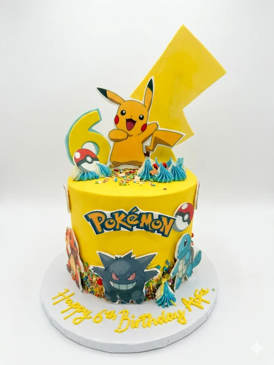 Torta Pikachu en crema