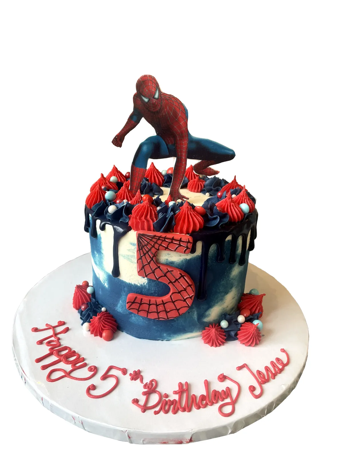 Torta Spiderman en crema